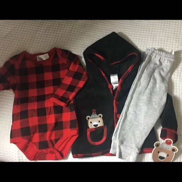 LITTLE BEGINNINGS 3 Pc Set 6/9 Months - Picture 5 of 7